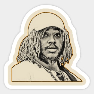 Retro Stephen Lee Bruner  Thundercat  Thundercat  band Sticker